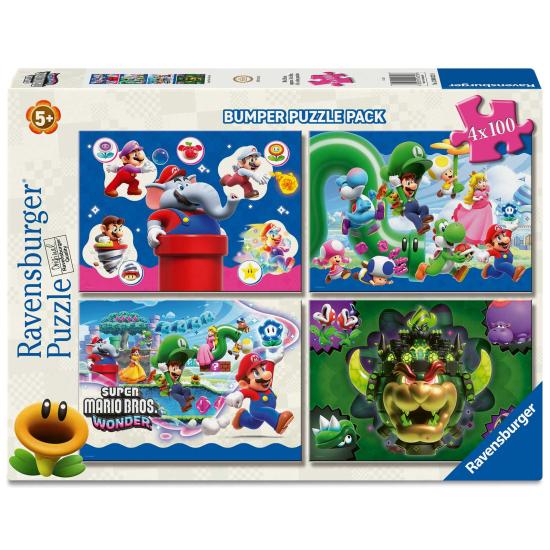 Puzzle Ravensburger Super Mario Bros Wonder 4 x 100 pièces