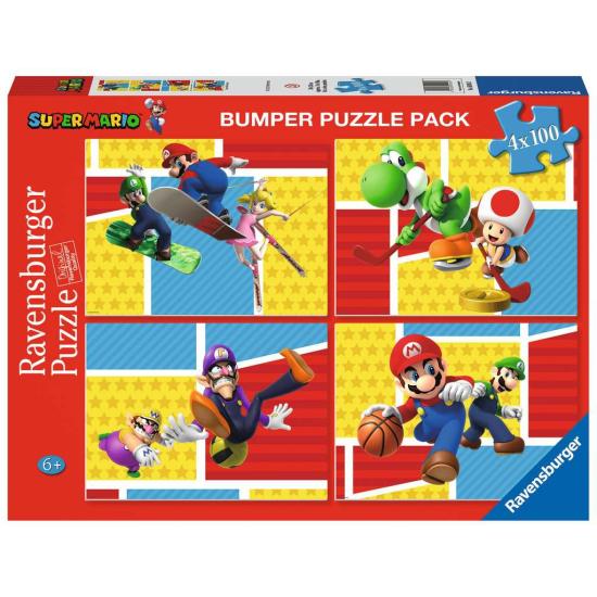 Ravensburger Super Mario Puzzle 4 x 100 pièces