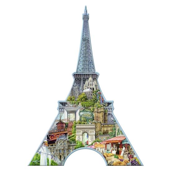 Ravensburger Puzzle Tour Eiffel, Puzzle Silhouette 960 pièces