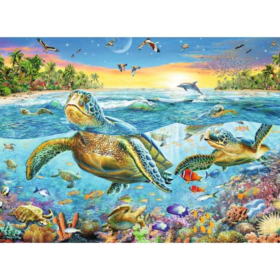 Puzzle Ravensburger Tortues de mer XXL 100 pièces