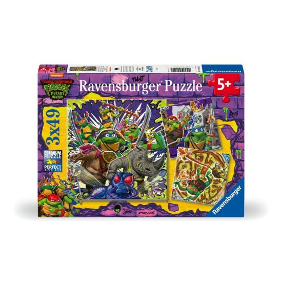 Puzzle Ravensburger Tortues Ninja 3x49 pièces