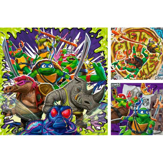 Puzzle Ravensburger Tortues Ninja 3x49 pièces