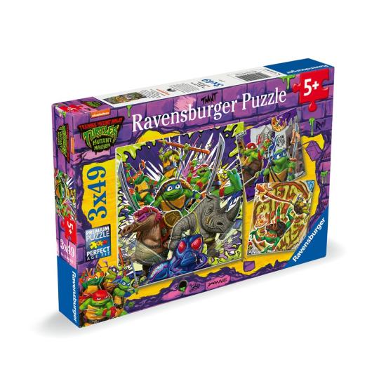 Puzzle Ravensburger Tortues Ninja 3x49 pièces