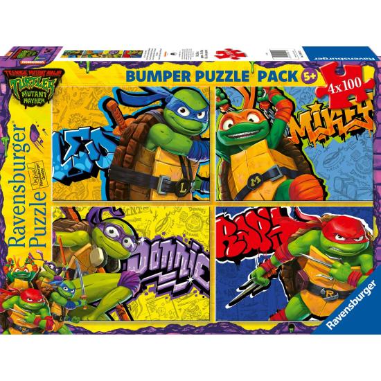 Puzzle Ravensburger Ninja Turtles 4 x 100 pièces