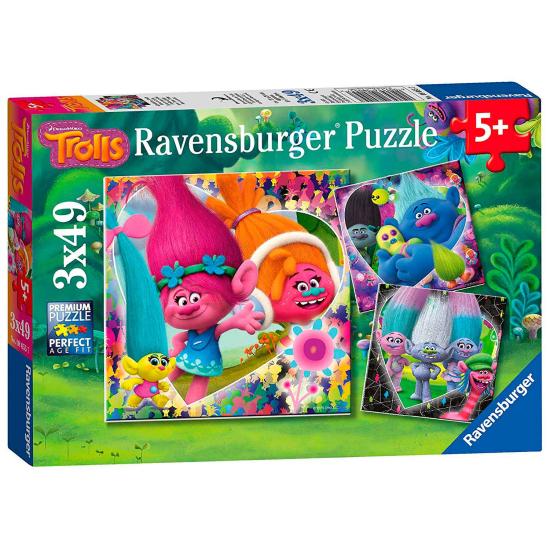 Ravensburger Les Trolls Puzzle 3x49 pièces