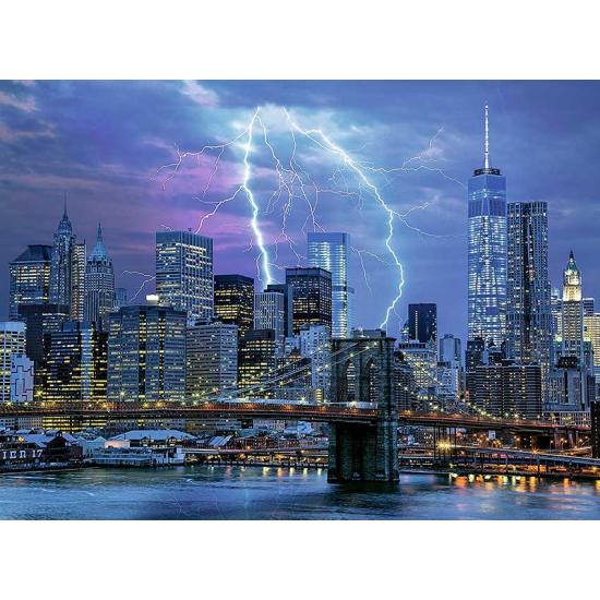 Ravensburger Thunder Over New York Phosphorescent 50's Puzzl Ravensburger Thunder Over New York Phosphorescent 50's Puzzl