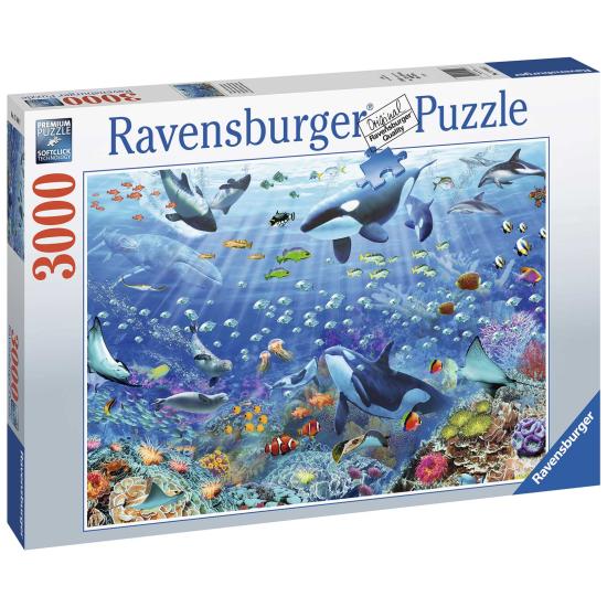 Ravensburger Puzzle Un monde sous-marin coloré 3000 pièces
