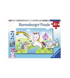 Puzzle Ravensburger Licorne De Conte De Fées 2x24 pièces