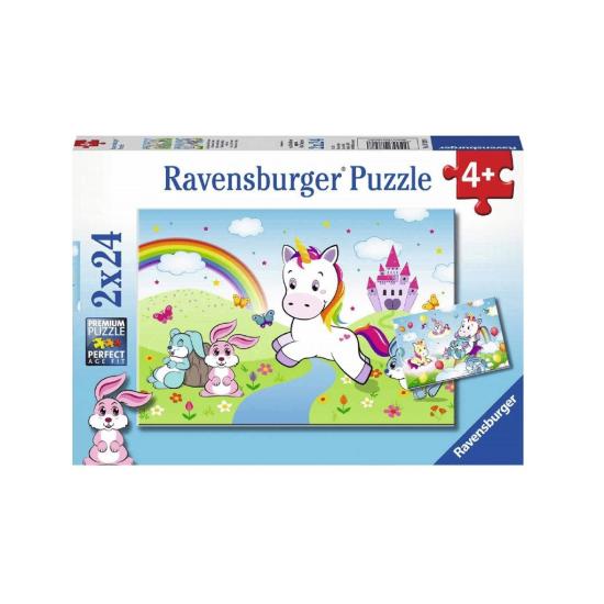 Puzzle Ravensburger Licorne De Conte De Fées 2x24 pièces