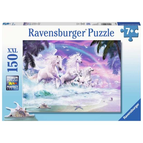 Ravensburger Puzzle Licornes sur la plage XXL 150 pièces