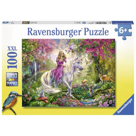 Puzzle Ravensburger à cheval sur la licorne XXL 100 pièces