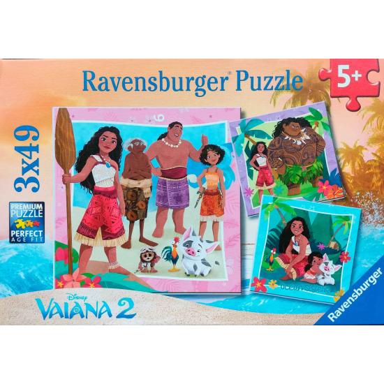 Puzzle Ravensburger Vaiana 2 de 3x49 pièces