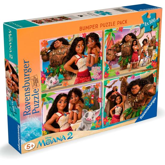 Puzzle Ravensburger Moana 2 4 x 100 pièces