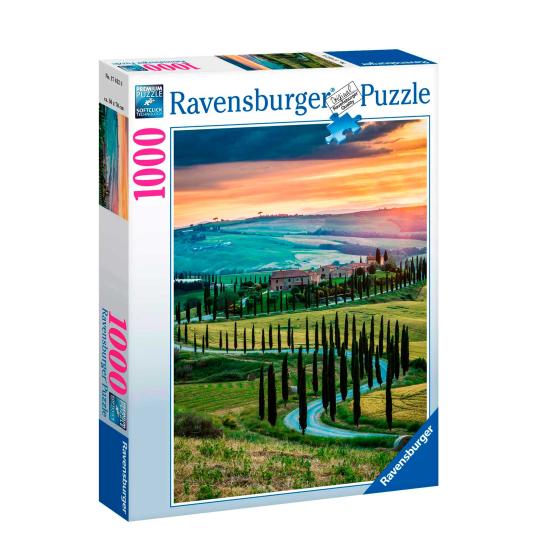 Puzzle Ravensburger Vallée d'Orcia, Toscane de 1000 pièce