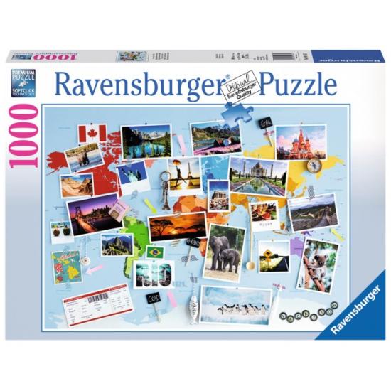 Puzzle Ravensburger Voyage autour du monde 1000 pièces