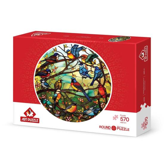 Puzzle Art Puzzle Chœur De La Forêt Vitrail 570 Pièces