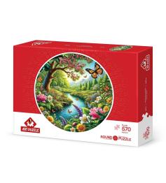 Puzzle Art Puzzle Le Jardin Du Monarque 570 Pièces