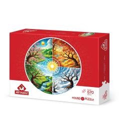 Puzzle Art Puzzle La Roue Des Quatre Saisons 570 Pièces