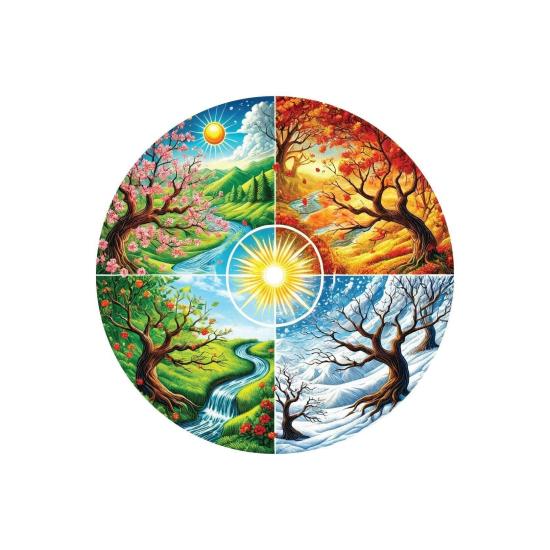 Puzzle Art Puzzle La Roue Des Quatre Saisons 570 Pièces
