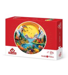 Puzzle Art Puzzle Paysage De Papier 570 Pièces