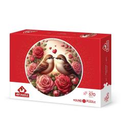 Puzzle Art Puzzle Roses Et Amour 570 Pièces
