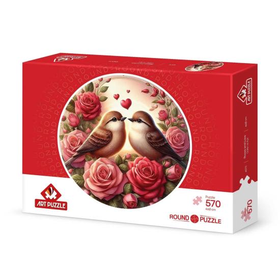 Puzzle Art Puzzle Roses Et Amour 570 Pièces