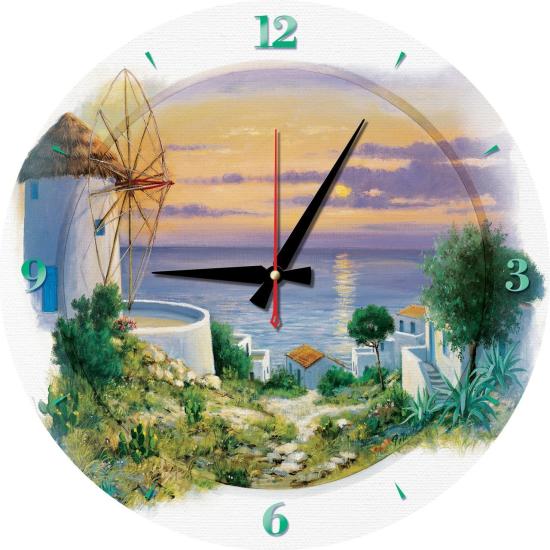 Puzzle Clock Art Puzzle Coucher de soleil dans la mer Egée 570 p