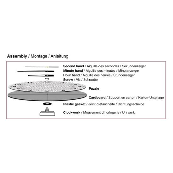 Puzzle Clock Art Puzzle Tour de la Jeune Fille 570 Pièces