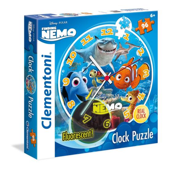 Clementoni Horloge Puzzle Le Monde de Nemo 96 Pièces