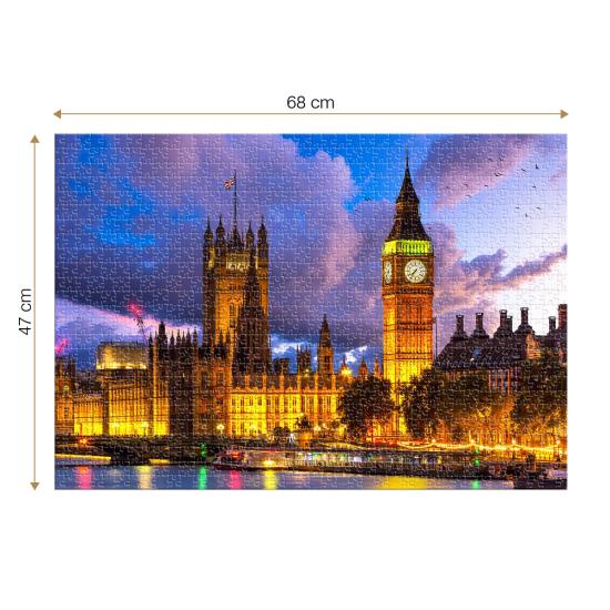 Puzzle Roovi Big Ben, Londres, Royaume-Uni de 1000 Pièces Puzzle Roovi Big Ben, Londres, Royaume-Uni de 1000 Pièces