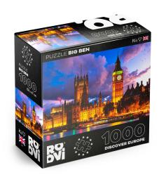 Puzzle Roovi Big Ben, Londres, Royaume-Uni de 1000 Pièces