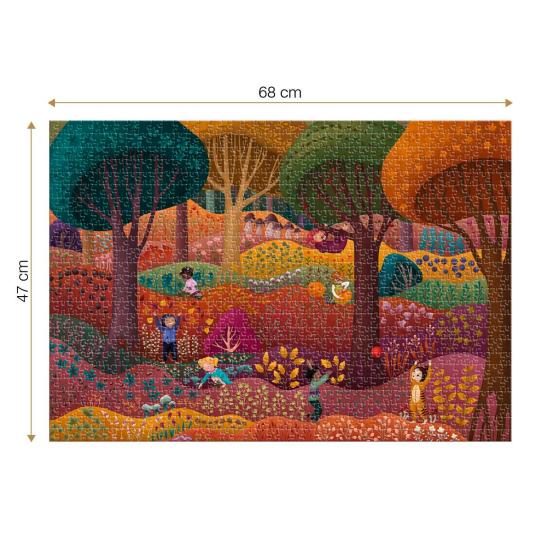 Puzzle Roovi Forêt Magique, Automne de 1000 Pièces Puzzle Roovi Forêt Magique, Automne de 1000 Pièces