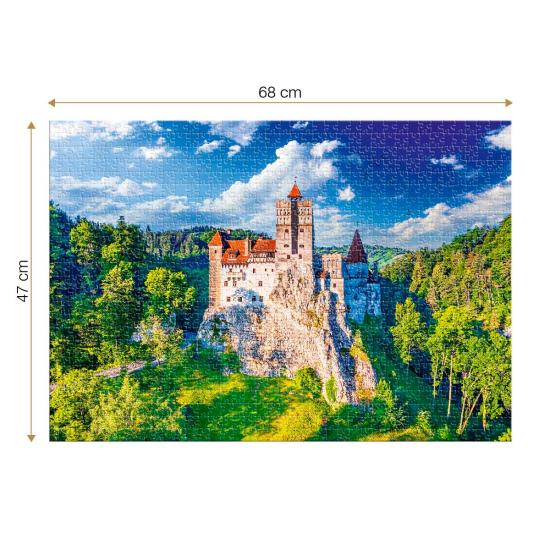 Puzzle Roovi Château de Dracula en Transylvanie de 1000 Pièces