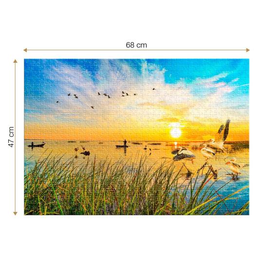 Puzzle Roovi Delta du Danube de 1000 Pièces