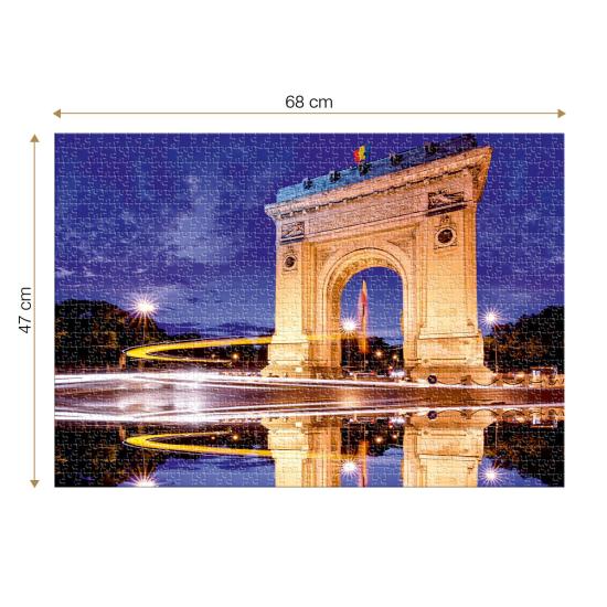 Puzzle Roovi L'Arc de Triomphe Bucarest de 1000 Pièces Puzzle Roovi L'Arc de Triomphe Bucarest de 1000 Pièces