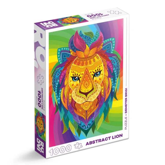 Puzzle Roovi Lion Abstrait de 1000 Pièces Puzzle Roovi Lion Abstrait de 1000 Pièces