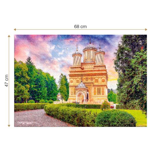 Puzzle Roovi Monastère de Curtea de Arges de 1000 Pièces