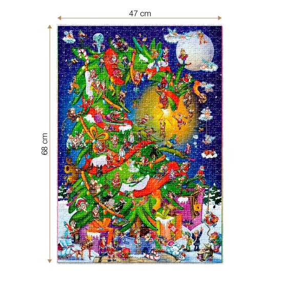 Puzzle Roovi Sapin de Noël de 1000 Pièces