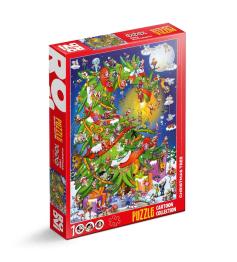 Puzzle Roovi Sapin de Noël de 1000 Pièces