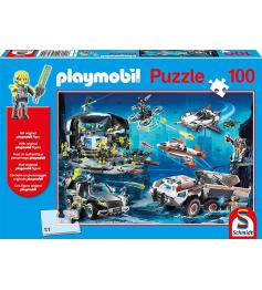 Puzzle Schmidt Agents Spéciaux de Playmobil 100 Pièces