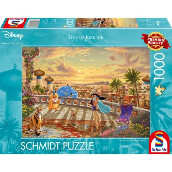 Puzzle Schmidt Aladdin et Jasmine dansant au Soleil 1000 pièces