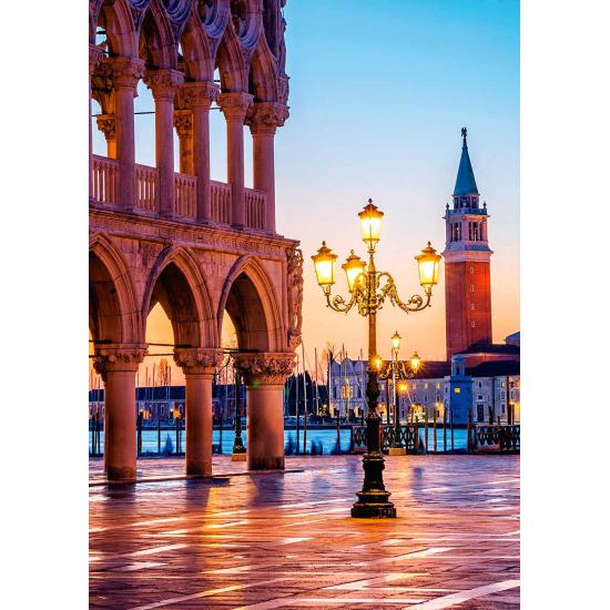 Schmidt Puzzle Coucher de soleil sur la Piazzetta, Venise 500 pi