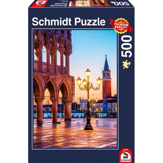 Schmidt Puzzle Coucher de soleil sur la Piazzetta, Venise 500 pi