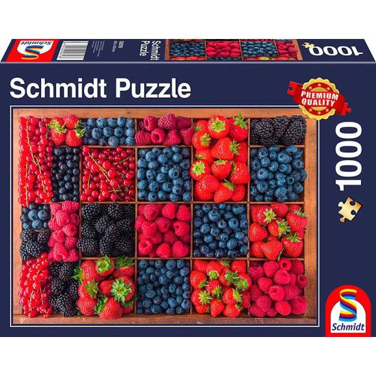 Schmidt Puzzle Nature morte aux fruits des bois 1000 pièces