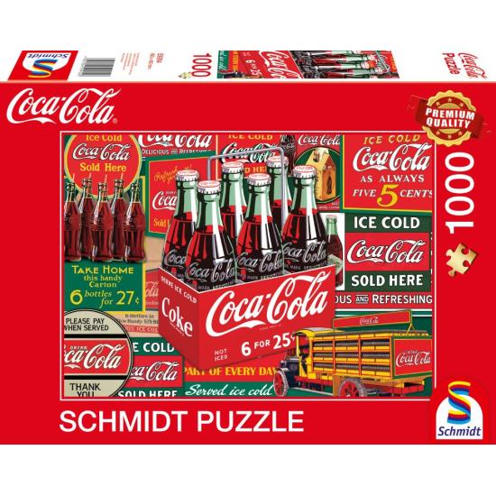 Schmidt Puzzle Bouteilles de Coca Cola 1000 pièces