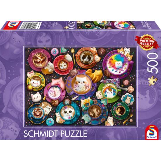 Puzzle Schmidt Chatons d'art du Café 500 pièces