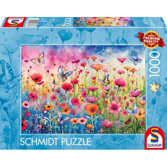 Puzzle Schmidt Champ De Pavots 1000 Pieces
