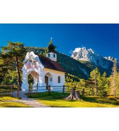 Puzzle Chapelle Schmidt en Bavière, Les Alpes 1000 pièces