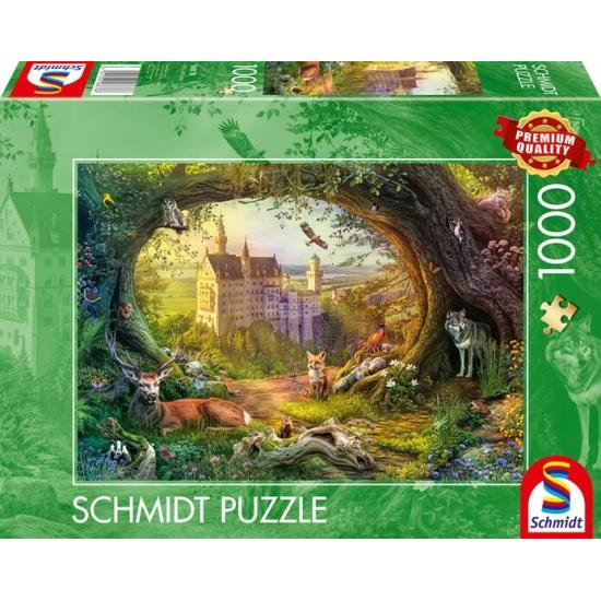 Puzzle Schmidt Château De Conte De Fées Forêt Magique 1000 P