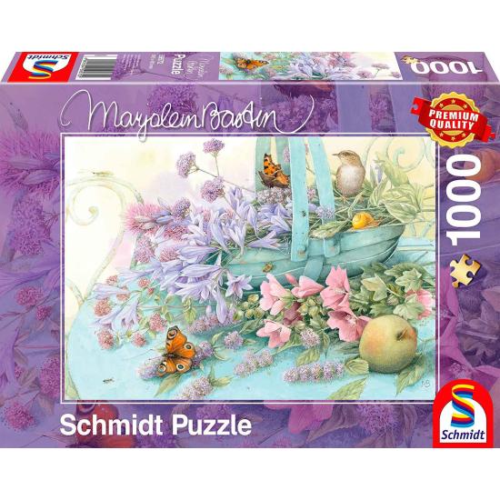 Schmidt Puzzle Panier de fleurs 1000 pièces